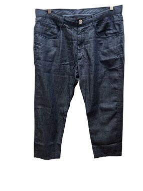 Emporio Armani Jeans Mens Size 34 Dark Blue EA Logo Slim Straight Italy